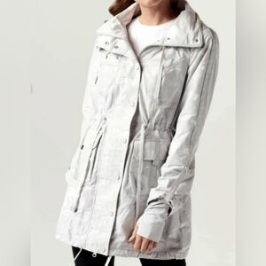 Blanc Noir Gray Camo Print Anorak Size M